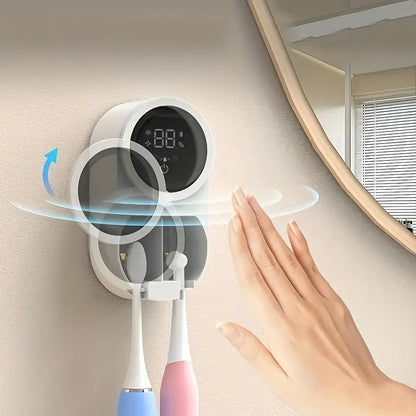 Mini Portable Rechargeable Travel Toothbrush Sterilizer Induction Switch with Charge Display UV Toothbrush Sterilizer Case