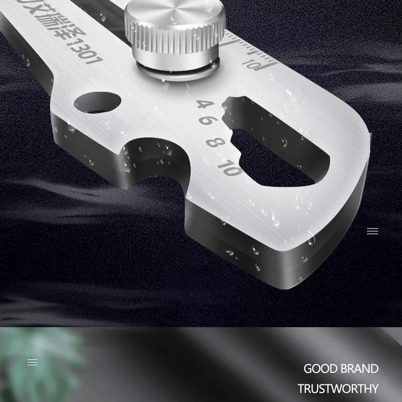Multifunctional Utility Knife 6 in 1 Stainless Steel Stationery All Purpose Cutter Bottle Tin Opener Waterproof Screw Ruler Tool