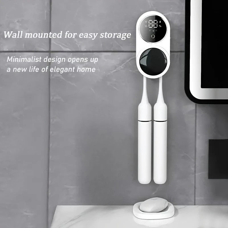 Mini Portable Rechargeable Travel Toothbrush Sterilizer Induction Switch with Charge Display UV Toothbrush Sterilizer Case
