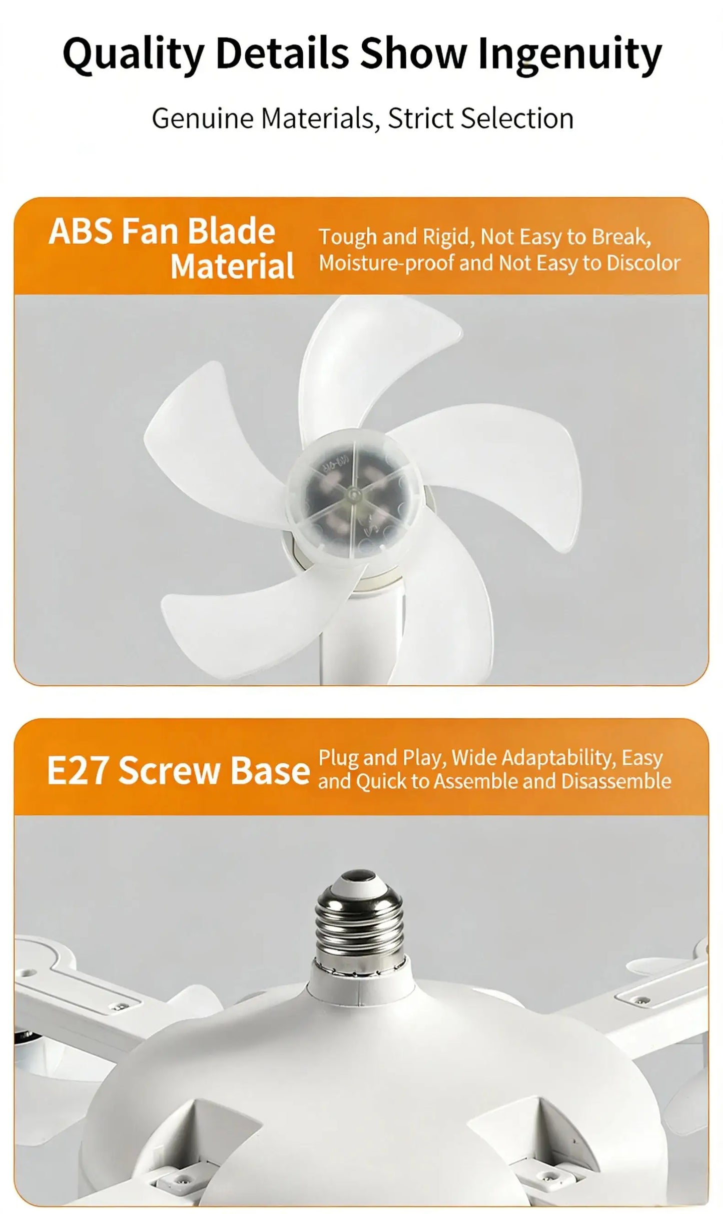 E27 3/4 Blades 2 In 1 Fan Light Bulb Drone Design Remote Control Ceiling Fan Lamp AC 85-265V For Home Bedroom Restaurant