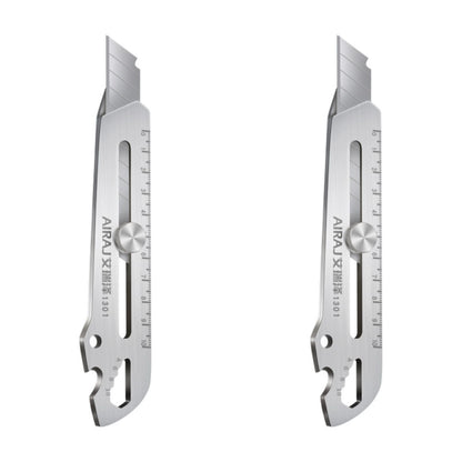 Multifunctional Utility Knife 6 in 1 Stainless Steel Stationery All Purpose Cutter Bottle Tin Opener Waterproof Screw Ruler Tool