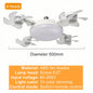 E27 3/4 Blades 2 In 1 Fan Light Bulb Drone Design Remote Control Ceiling Fan Lamp AC 85-265V For Home Bedroom Restaurant